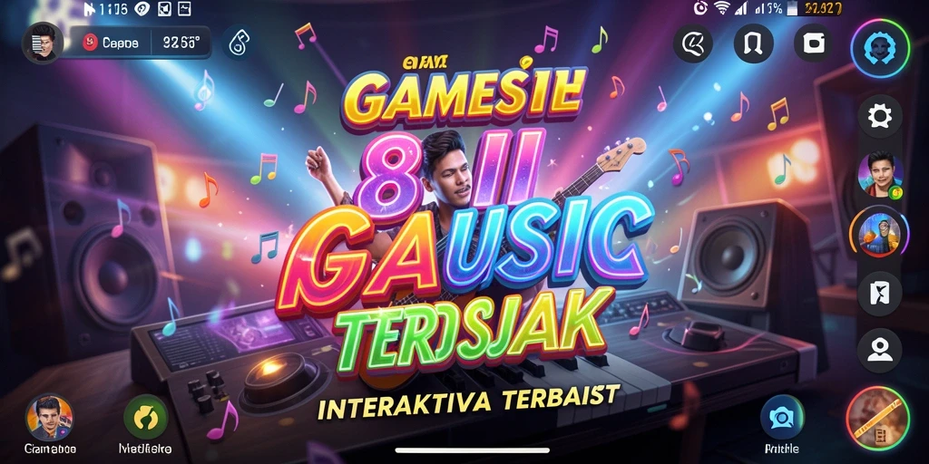 Tampilan dinamis dari gameplay <strong>8II</strong> dengan irama musik yang menarik.