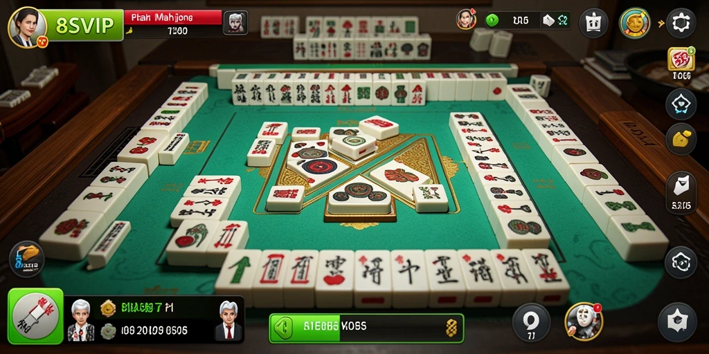 Tampilan menarik dari gameplay Mahjong di 8SVIP.
