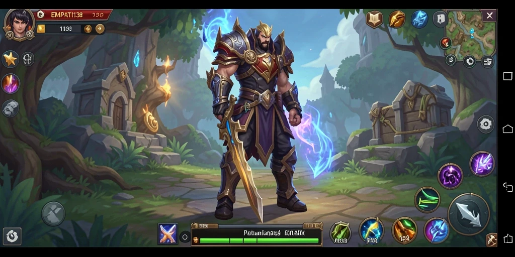 Screenshot gameplay EMPATI138 menampilkan aksi pertarungan yang mendebarkan.