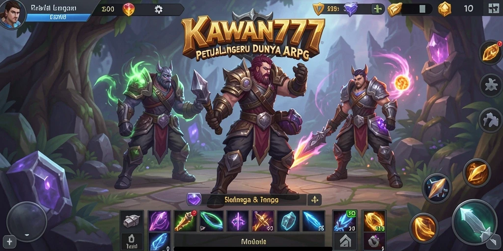 Screenshot KAWAN777 menampilkan aksi pertarungan yang mendebarkan.