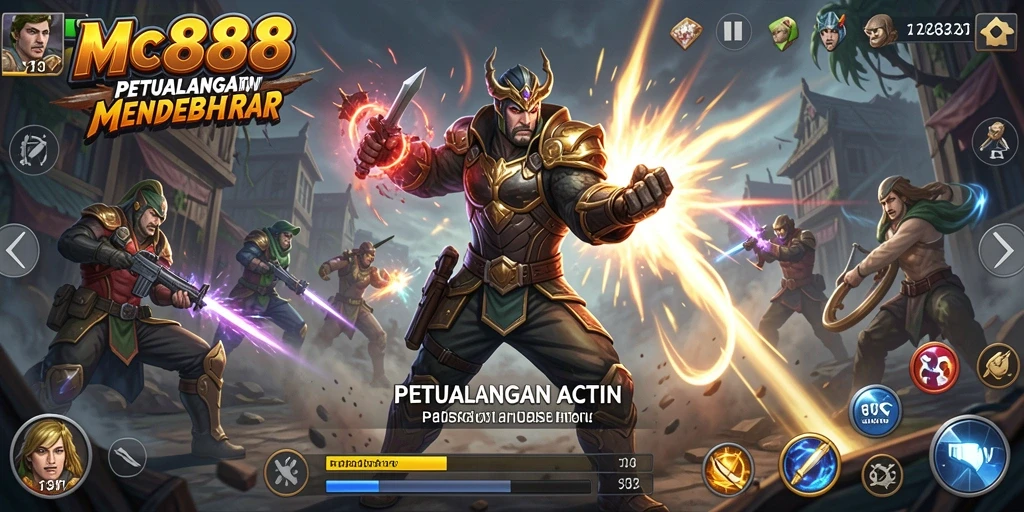Tampilan seru dari gameplay aksi MC888 yang menegangkan.