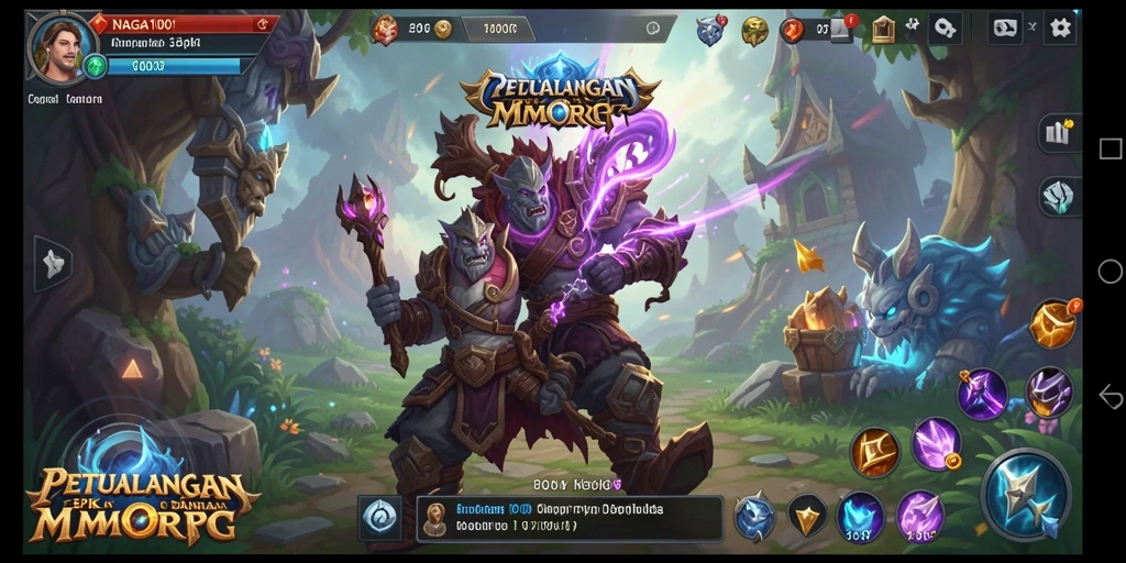Tangkapan layar gameplay seru NAGA1001 dalam dunia MMORPG.