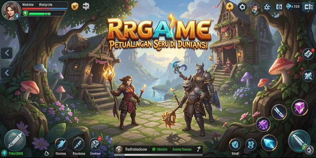 Tampilan gameplay RPGAME yang menarik dengan petualangan seru.